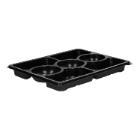 SCHAAL RPET 320X250X33MM 7 VAKS ZWART ZEN Productfoto