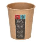 BEKER KARTON+PE WARM DRANK 8OZ KRAFT DIA 80MM Productfoto