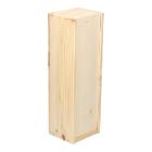 WIJNFLESKIST HOUT 1 FLES 335X95X95MM MET SCHUIFDEKSEL Productfoto