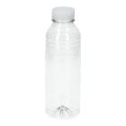 FLES RPET 500CC TRANSPARANT + DOP NATUREL Productfoto