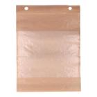 ZAK BROOD PAPIER 280+2X40X350MM BRUIN KRAFT + PERGAMIJN VENSTER #2 Productfoto