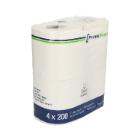 TOILETPAPIER 200 VEL WIT 2-LGS TISSUE TECHLINE 4 ROLLEN Productfoto