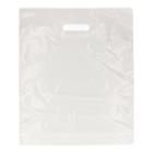 DRAAGTAS DKT 37X44+2X4CM WIT LDPE 50MY Productfoto