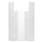DRAAGTAS HEMD 40+2X15X60CM WIT HDPE 17MY GEBLOKT Productfoto