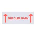 ETIKET 60X150MM DEZE ZIJDE BOVEN WIT RODE OPDRUK WIK 1B ROL A 500 Productfoto
