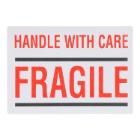 ETIKET 100X70MM HANDLE WITH CARE FRAGILE WIT VELLUM WIK 1B ROL A 500 #2 Productfoto