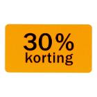 ETIKET 45X25MM 30% KORTING FLUOR ORANJE VELLUM WIK 1B A 1000 #2 Productfoto