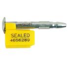 ZEGEL METAAL NEPTUNESEAL 20X74MM GEEL STANDAARD UNIEKE DUBBELE NUMMERING Productfoto