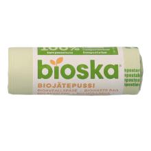 PLA bin liner 500 mm x 500 mm on roll 30l green product photo