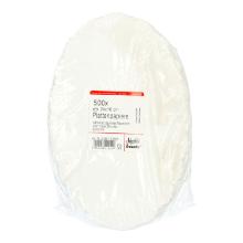 Plattenpapier oval 16 cm x 24 cm weiss Produktbild