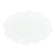 Lace paper oval 19 x 27 cm white PrimeSource product photo
