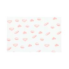 Burger paper craft-PE 25 cm x 37 cm 1/8 sheet (27g) natural print red product photo