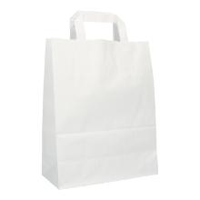 Craftpaper-Carrierbags 22 cm x 11 cm x 28 cm white 70g product photo
