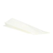 Artificial parchment foldingbags 16 cm + 8 cm x 35 cm white product photo