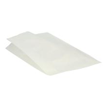Artificial parchment foldingbags 20 cm + 7 cm x 32 cm white product photo