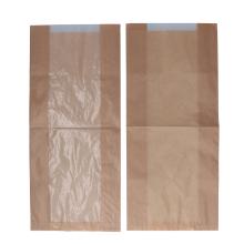 Visible strip bags craft-glassine 20 cm x 9 cm x 44 cm brown product photo