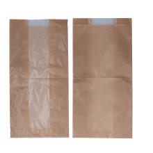 Sichtstreifenbeutel Kraft-Pergamin 16 cm x 8 cm x 31 cm braun Produktbild