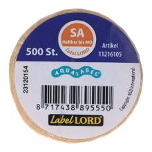 LabelLord Aqualabels SATURDAY + use-by 1 roll = 500 label product photo