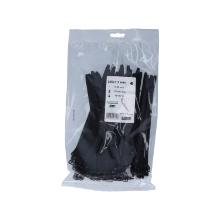 Flachbinder 200 mm x 7,5 mm schwarz wiederl&ouml;sbar Produktbild