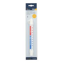 Cooling thermometer with hook to hang on product photo