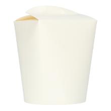 Asia-Karton-Box 80 mm x 78 mm x 96 mm 473ml rund weiss PE-beschichtetPrimeSource Produktbild