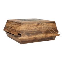 Burgerbox 170 mm x 170 mm x 70 mm Neutraldruck Enjoy your meal Produktbild