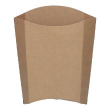 Fries bag recycled paper 87 mm x 51 mm x 123 mm 196ml fatbarrier brown product photo