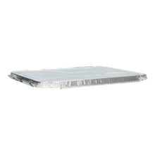 Aluminium lid with burnshed corner 227mmx177mmx12mm stamping "1" for meal-trays product photo