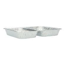Alu-Men&uuml;schale 227 mm x 176 mm x 30 mm 2-geteilt 1/2+1/2 1100 ml Gastro-Line Produktbild