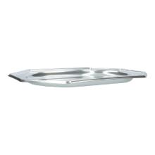 Servierplatte PET 36 cm x 24 cm octagonal silber Produktbild