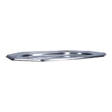 Serving platter PET 46 cm x 31 cm octagonal silver product photo