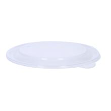 Flach-Deckel PP Ø 19 cm transparent mit Luftschlitz zu Mehrweg-Schale Produktbild