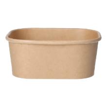 Karton Bowl PE 125 mm x 105 mm x 50 mm undivided 375 ml brown product photo