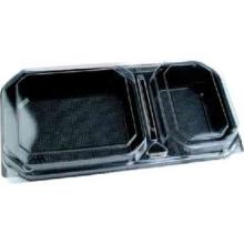Deckel Wellpappe 229 mm x 228 mm x 30 mm braun mit PLA-Fenster zu Catering-Box Produktbild