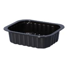 PP-Schale 138 mm x 114 mm x 35 mm 350 ml ungeteilt schwarz Produktbild