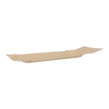Pappteller eckig 8cmx18cmx3cm braun mit Abriss Fettbarriere PS BG FSC MIX Credit Produktbild