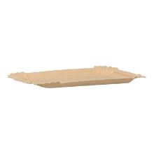 Paper plate square 10 cm x 16 cm brown VERIVE product photo