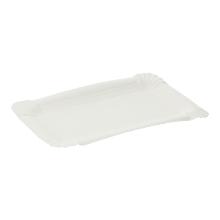 paper plate square 11 cm x 17 cm white PrimeSource BeGreen product photo