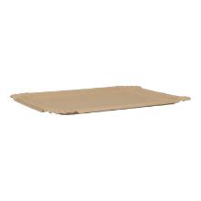 Pappteller eckig 16 cm x 20 cm braun VERIVE Produktbild