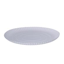 Pappteller rund &Oslash; 26 cm x 2,5 cm weiss Produktbild