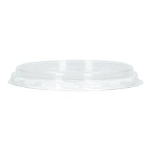 Flat lid PET Ø 85 mm with cross slot transparent product photo