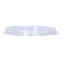 Flach-Deckel PLA &Oslash; 78 mm mit Trinkloch transparent (S) Produktbild