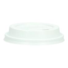 (ZK) Flach-Deckel PS &Oslash; 80,0 mm mit Trinkloch weiss Produktbild