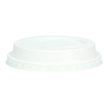 Flat lid PS Ø 90.0 mm with drinking hole white product photo