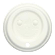 Flat lid fiber glass &Oslash; 90 mm with drinking hole white product photo