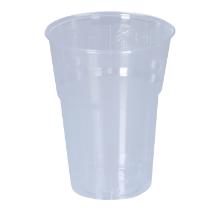 Drinking cup PS Ø 73 mm x 95 mm 250 ml transparent with calibration mark at 0.2l product photo