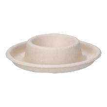 Eierbecher Bagasse &Oslash; 89 mm x 21 mm braun mit Rand Produktbild