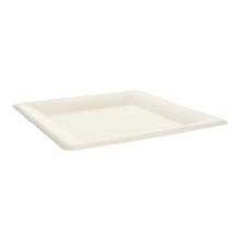 Sugarcane plate 26.2 cm x 26.2 cm x 2 cm undivided white PrimeSource BeGreen product photo