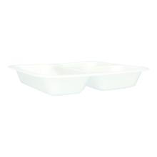 XPS-Schale 265 mm x 247 mm x 40 mm 3-geteilt laminiert weiss 1350ml Produktbild