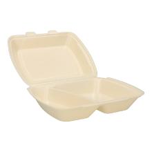 XPS Menu box 245 mm x 210 mm x 72 mm 2-compartment laminated champagne product photo